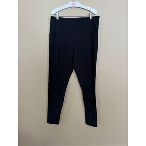 Victoria’s Secret Black Leggings Woman’s Size 16 FLAWED BALLY MARKS